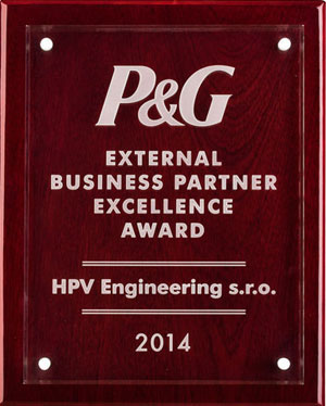 P&G Supplier of Excellence prize 2016