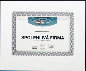 Reliable Company Certificate 2014